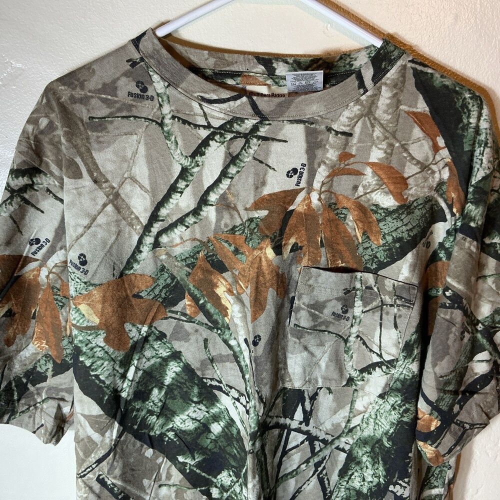 Outfitters Ridge Fusion 3D Camo Hunting T Shirt Mens Large